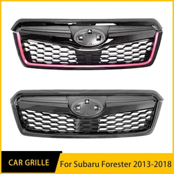 Subaru Forester için yarış Grille 2013 2014 2015 16 17 18 yıl karbon siyah ön tampon ızgarası vücut süs delikleri kiti Spoiler