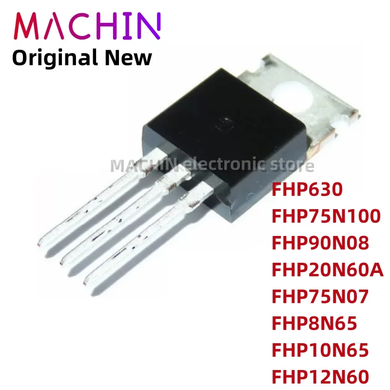 1pcs FHP630 FHP75N100 FHP90N08 FHP20N60A FHP75N07 FHP8N65 FHP10N65 FHP12N60 TO220-3 MOS FET TO-220