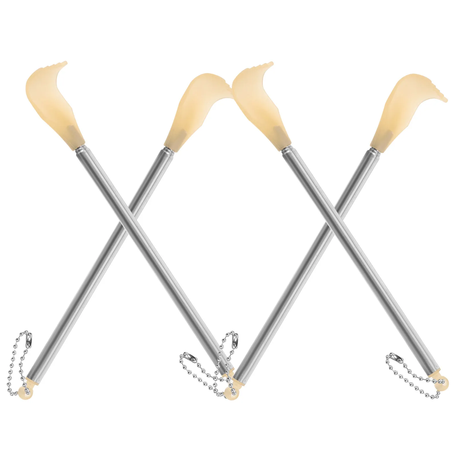 4Pcs Back Scratcher Stainless Steel Extendable Retractable Handy Claw Massage Tool Portable Telescopic Hanging Gift