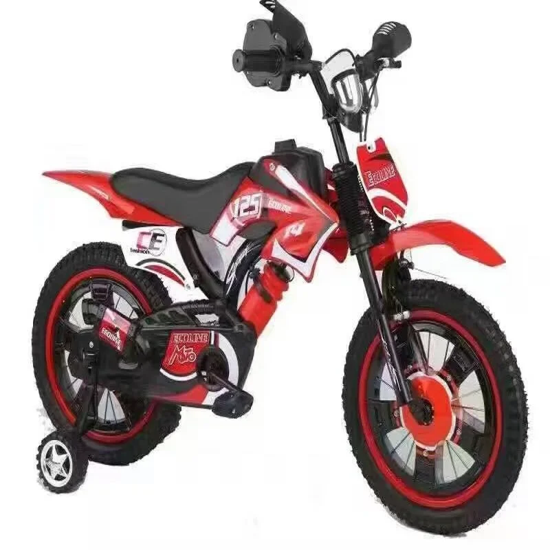 Children\'s Simulation Motorcycle Bike Children Bicycle 12/16/18/20 Inch Mountain Bike