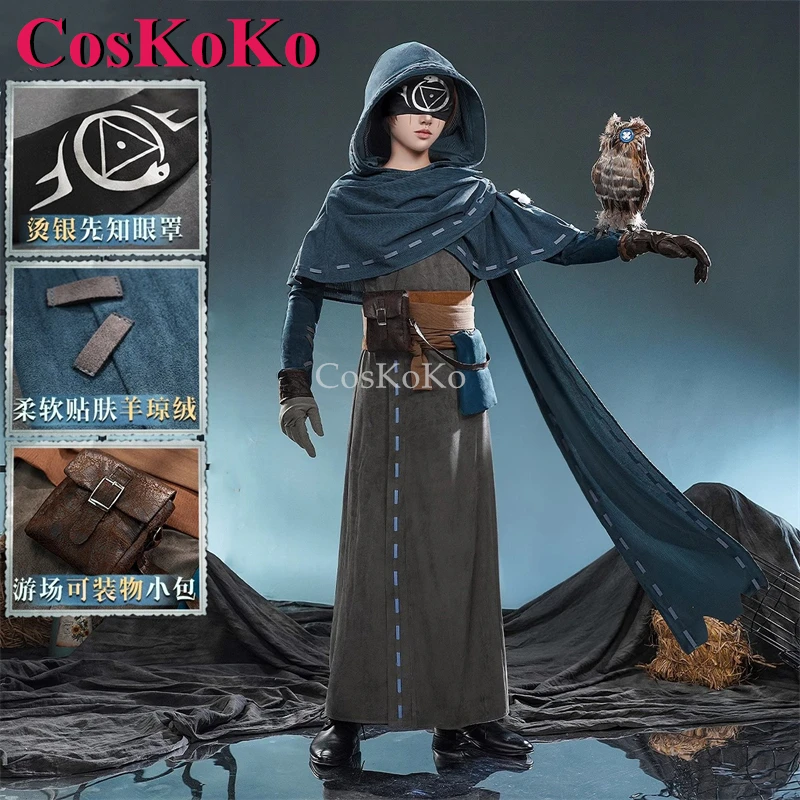 CosKoKo Seer/Eli Clark Cosplay Game Identity V Costume Original Skin Fashion Handsome Uniform Halloween Party Role Play Clothing