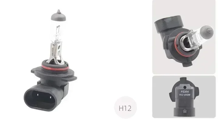 1pc 9012 HIR2 12V 55W lampadina per fari per auto visione di guida più ampia luce bianca gialla lampada frontale alogena lampadina accessori per auto