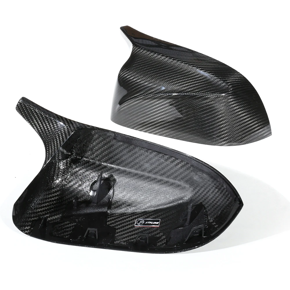 Real Dry Carbon Fiber Side Mirror Cover Caps Replacement For BMW 2018+ G01 X3 G02 X4 G05 X5 G06 X6 G07 X7 Forged