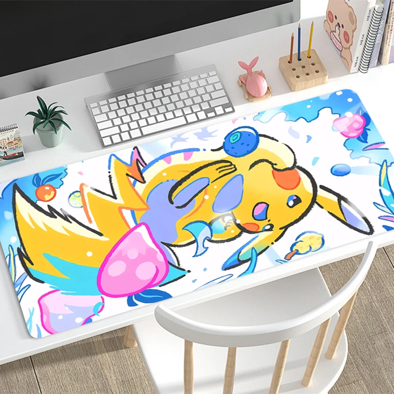 

Mouse Pad Large P-Pokemons P-Pikachus Anti-Slip Rubber Gaming MousePad Durable Desk Pad for Office and Gaming PC carpet Mousepad