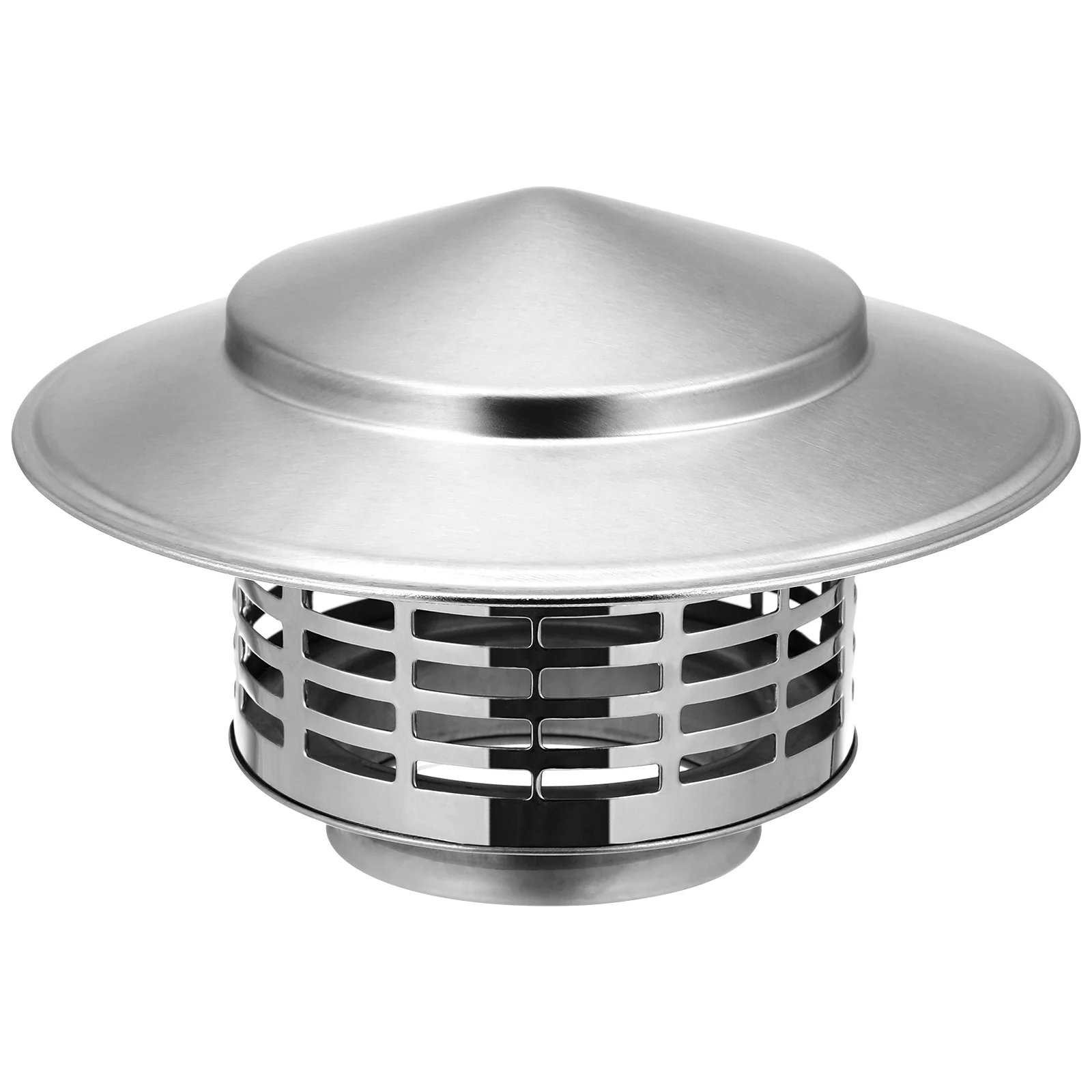 Tapered Top Chimney Cap with Smoke Exhaust Rain Caps for outside Stainless Steel