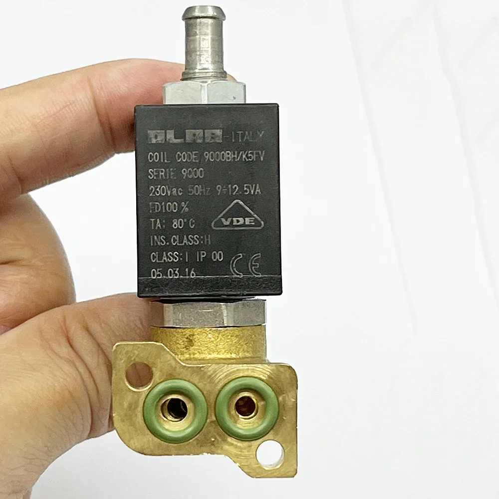 Italy OLAB SERIE 9000 AC230V 2-Position 3-Way Mini brass Electric Solenoid Valve For Coffee Machine Steam Water screw compressor