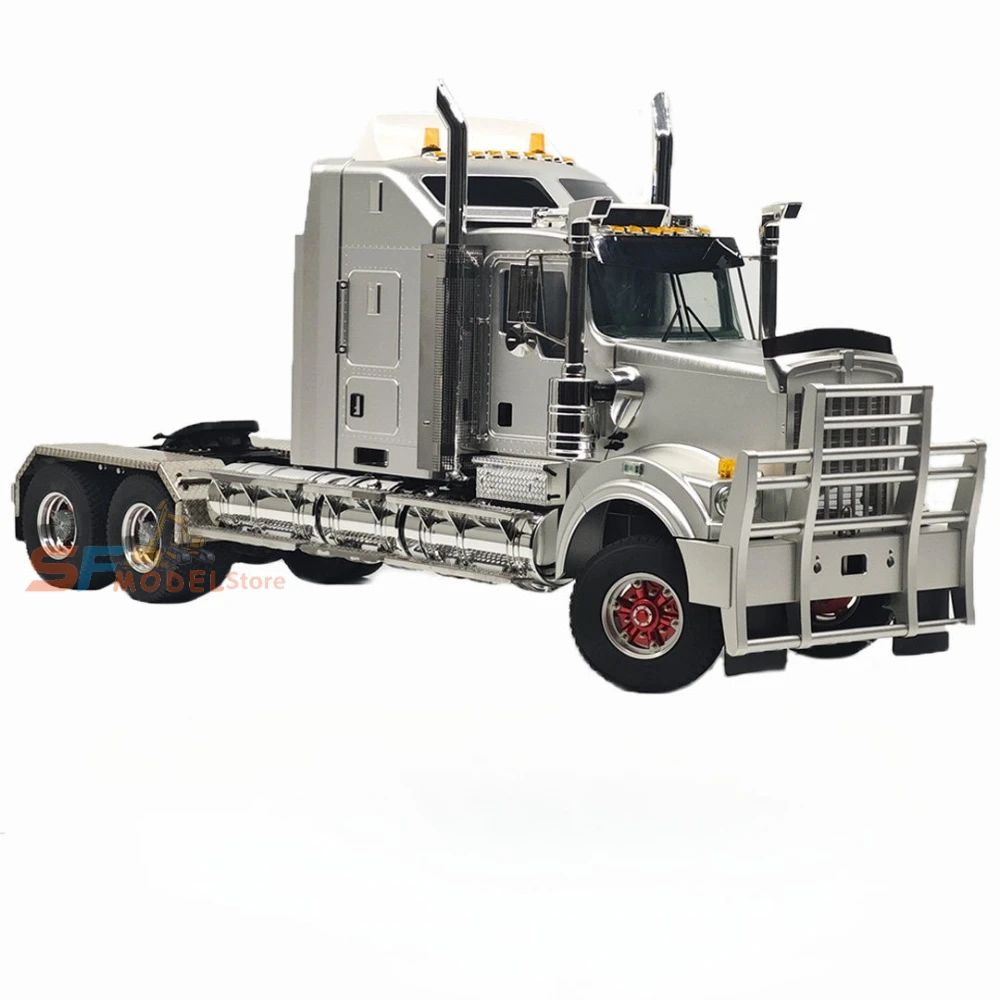 JDMODEL JDM-518K Metal RC Tractor Trailer 1/14 RC Tractor Trailer American Classic Road Truck RTR Remote Control Car Model Toy
