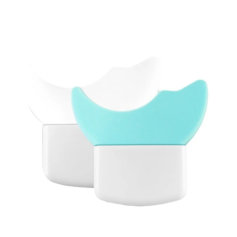 2 個のシリコーンマスカラシールドアイライナーツール多用途アイメイクアイシャドウ三日月補助プレート下まぶた美容学習者