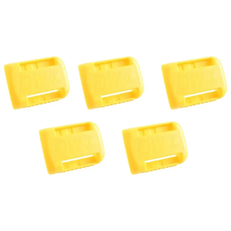 [NEWA64Z!】 5 Packs Battery Holder Dock Mounts For 20V 60V Battery, Wall Panel Shelf Belt Clip Storage Organizer Protector