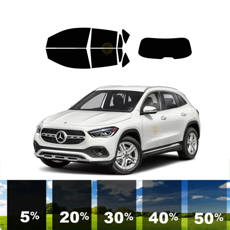 precut Removable Window Tint Film Car 100% UVR 5%-70%VLT Heat Insulation Carbon ﻿For MERCEDES-BENZ GLA-CLASS 4 DR SUV 2021-2023