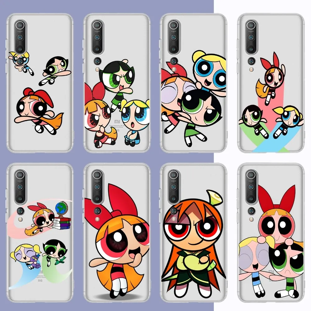 The P-Power-puf-fes G-Gi-rls Phone Case For Samsung S 20 21 22 23 for Redmi Note7 8 9 10 for Huawei P20 30 40 Clear Case