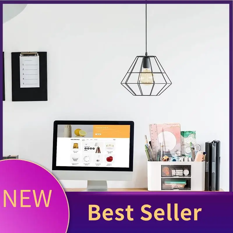 

HFES Desk Organizer Pen Holder Multifunctional Pen Holder Desk Drawer For Office Home School Pink