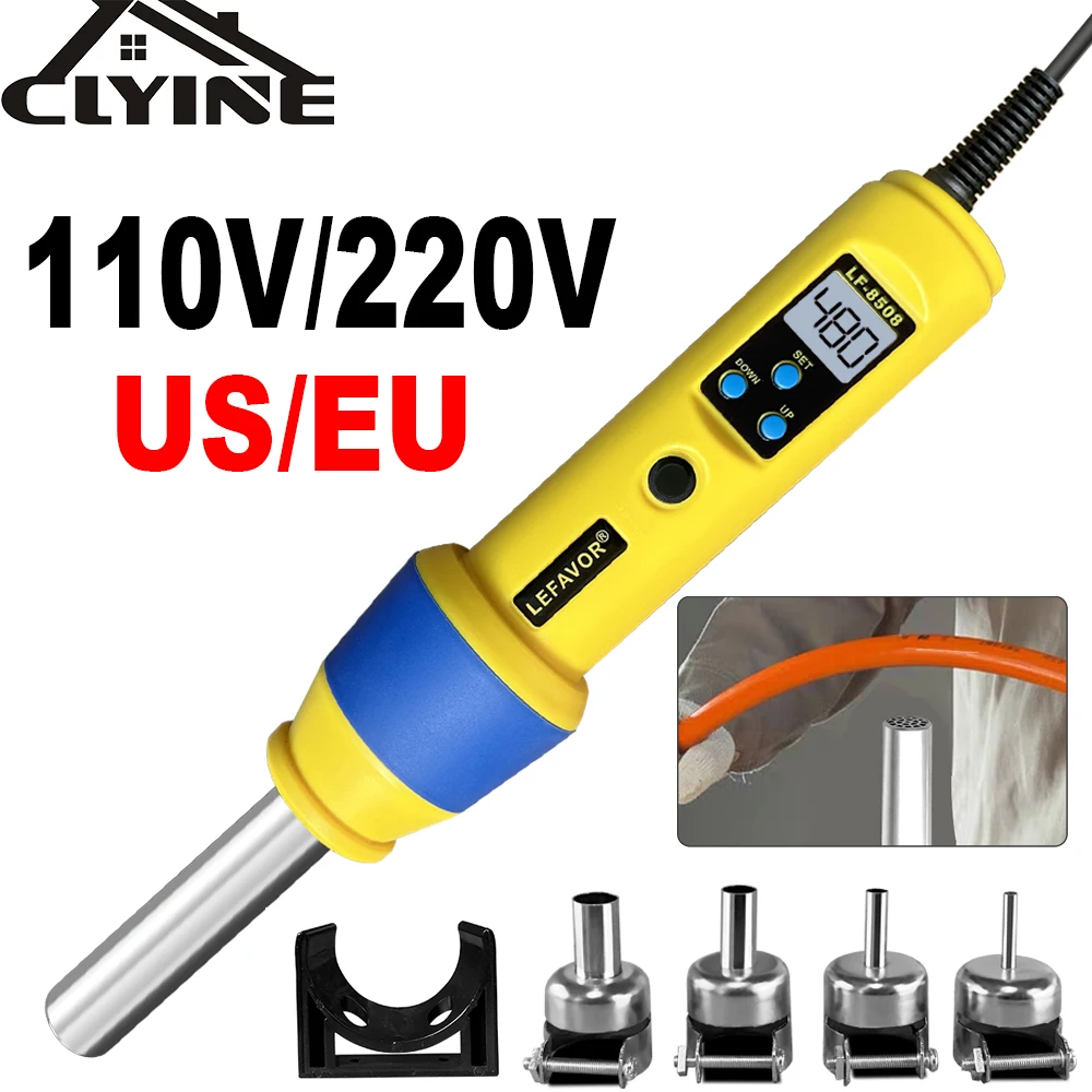 Digital Secador de Cabelo para Solda Pistola de ar Quente Estação de Solda Led Temperatura Soldagem Repair Tool 110v 220v Ajustável