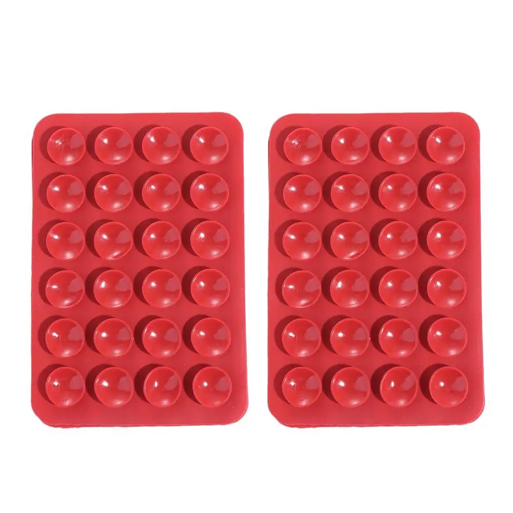 2Pcs Backed Adhesive Wall Stand Mat Phone Mat Square Suction Cup Mat Phone Suction Pad Suction Phone Holder Mobile Phone Holder