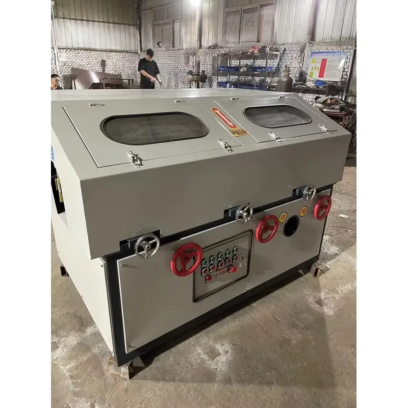 Automatic Round Tube Three Station Polishing Machine Stainless Steel Tube Copper Aluminum Rod Deburring Wire Drawing Machine