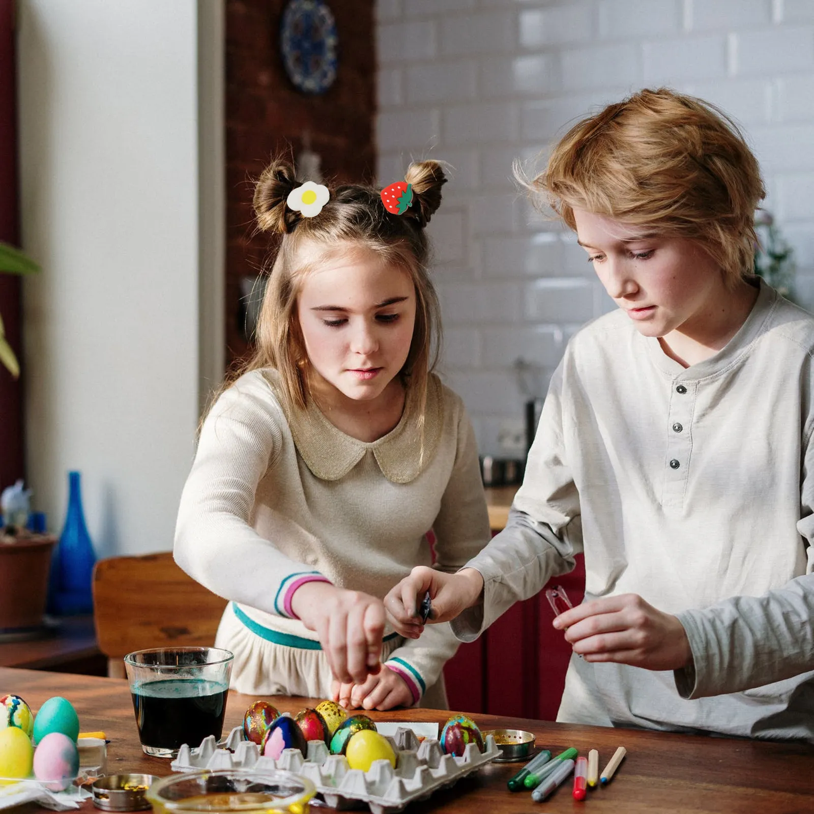 

Набор из 16 резинок для волос в виде фруктов для малышей: милые аксессуары для волос с красивыми цветами и стойким блеском, тонкая полировка, не скользят.