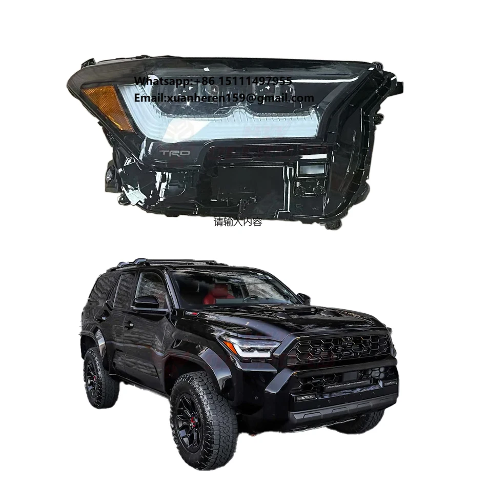 LED Projector Headlight for Toyota 4Runner 2025 2026 High Beam Head Lamp Daytime Running Lights DRL
