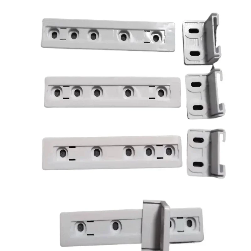 Four-pieces built-in refrigerator built-in hidden double door slide mounting connection rail slide set