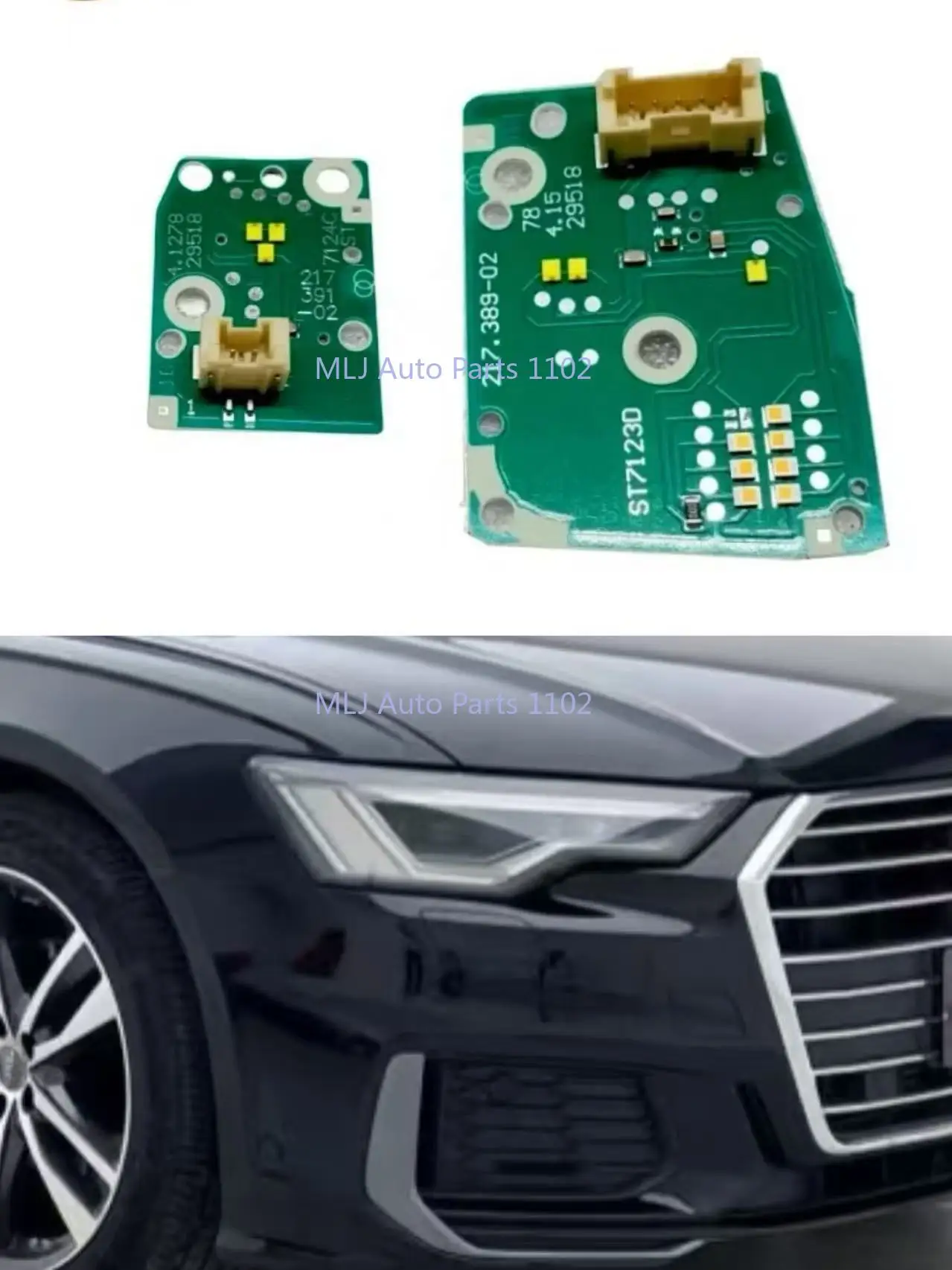 

For Audi A6 C8 2019-2024 Low Profile car headlights DRL Ballast chip LED circuit board light source board micro White light