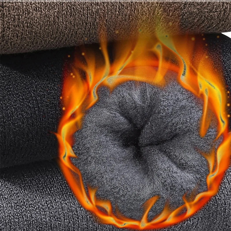 3 أزواج من الجوارب الحرارية للنساء للشتاء السميك في الهواء الطلق الجوارب الدافئة لينة الدافئة الكلاسيكية جوارب قطنية كبيرة للفتيات