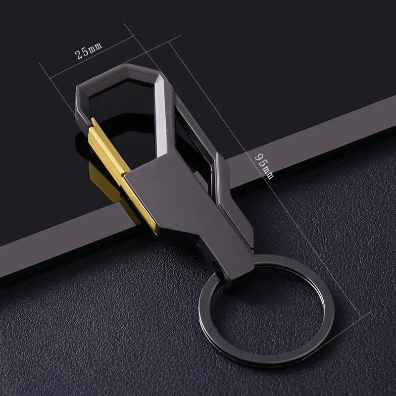 

Customized LOGO Keychain Blank men's waist hanging anti loss metal Laser Engrave Keyring pendant simple Personalized Key Chains