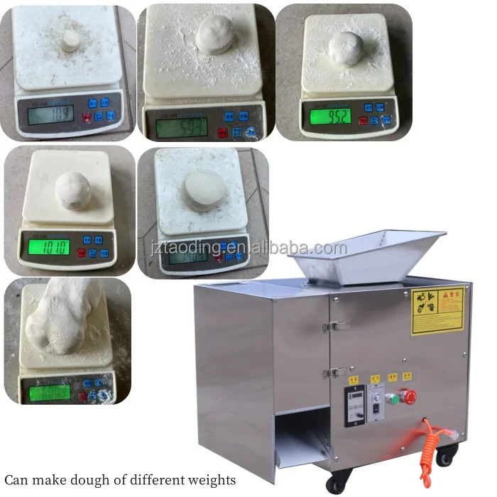 

Tabletop Bread Dough Cutting Machine Cutter Automatic Dough Divider Rounder Machine Pizza Ball Dough Rounder and Divider Machine