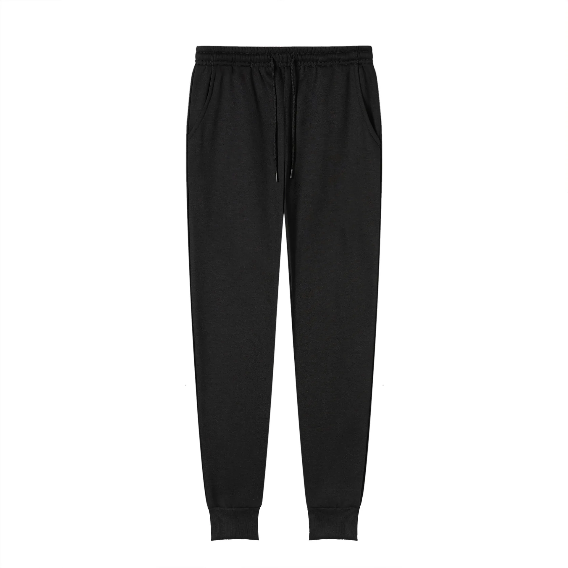 Sólido calças casuais lápis calças tornozelo comprimento calça bolsos esportivos magro casual emendado 2025 leve estiramento primavera meados de cintura