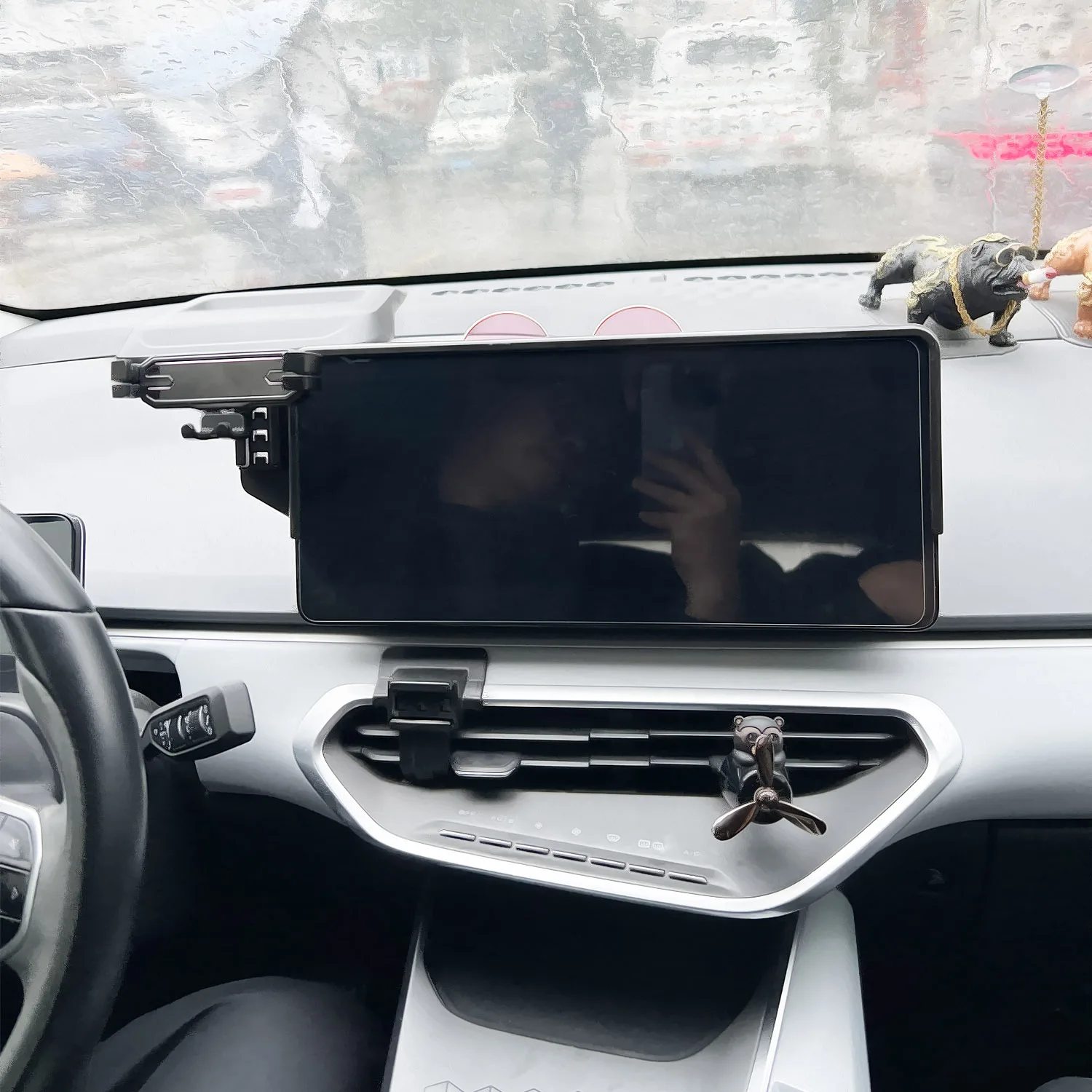 Car Phone Holder For Geely Geometry C A 2019 2020 2021 2022 Screen Fixed Navigation Bracket Base Wireless Charging Accessories