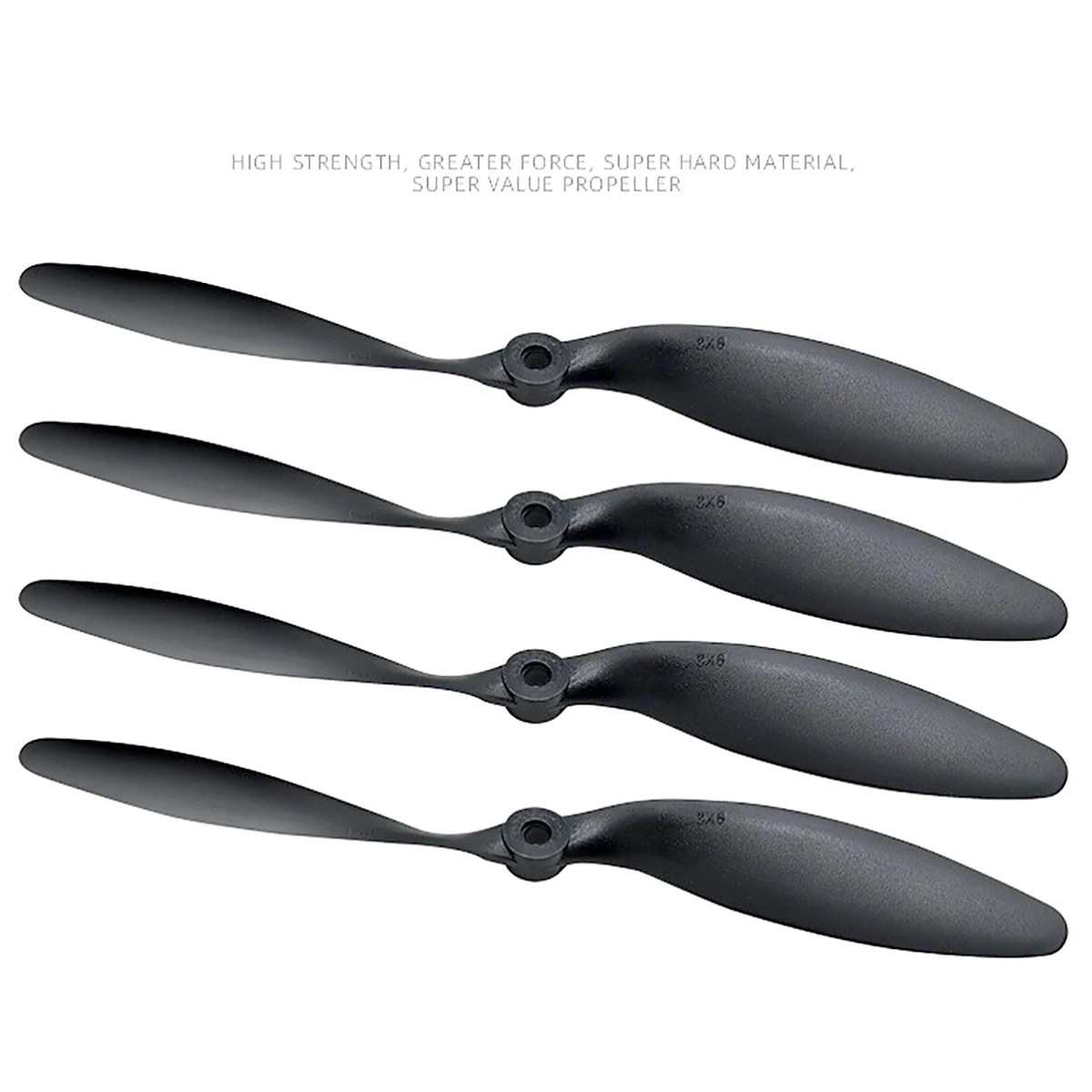 CZ 8 * 6 Fixed Wing Aircraft 8060 Propeller SU27 Magic Board KT Board Special Propeller 8-inch Black Soft Propeller Resistant