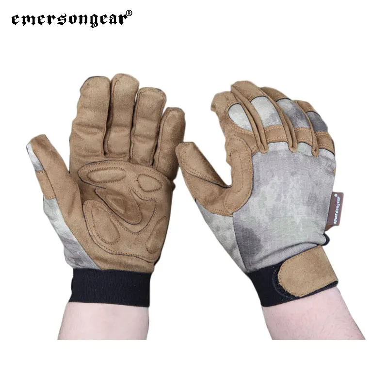 Emersongear Tactical Lightweight Camouflage Gloves Full Finger Hand Protective Combat Handwear Hunting Hiking AT