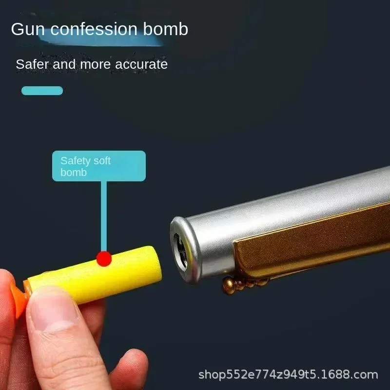 New Hot Little Revolver Soft Gun Caribbean Firing Pirate Gun EVA Children\'s Toy Small Pistol with Gift Halloween Toys