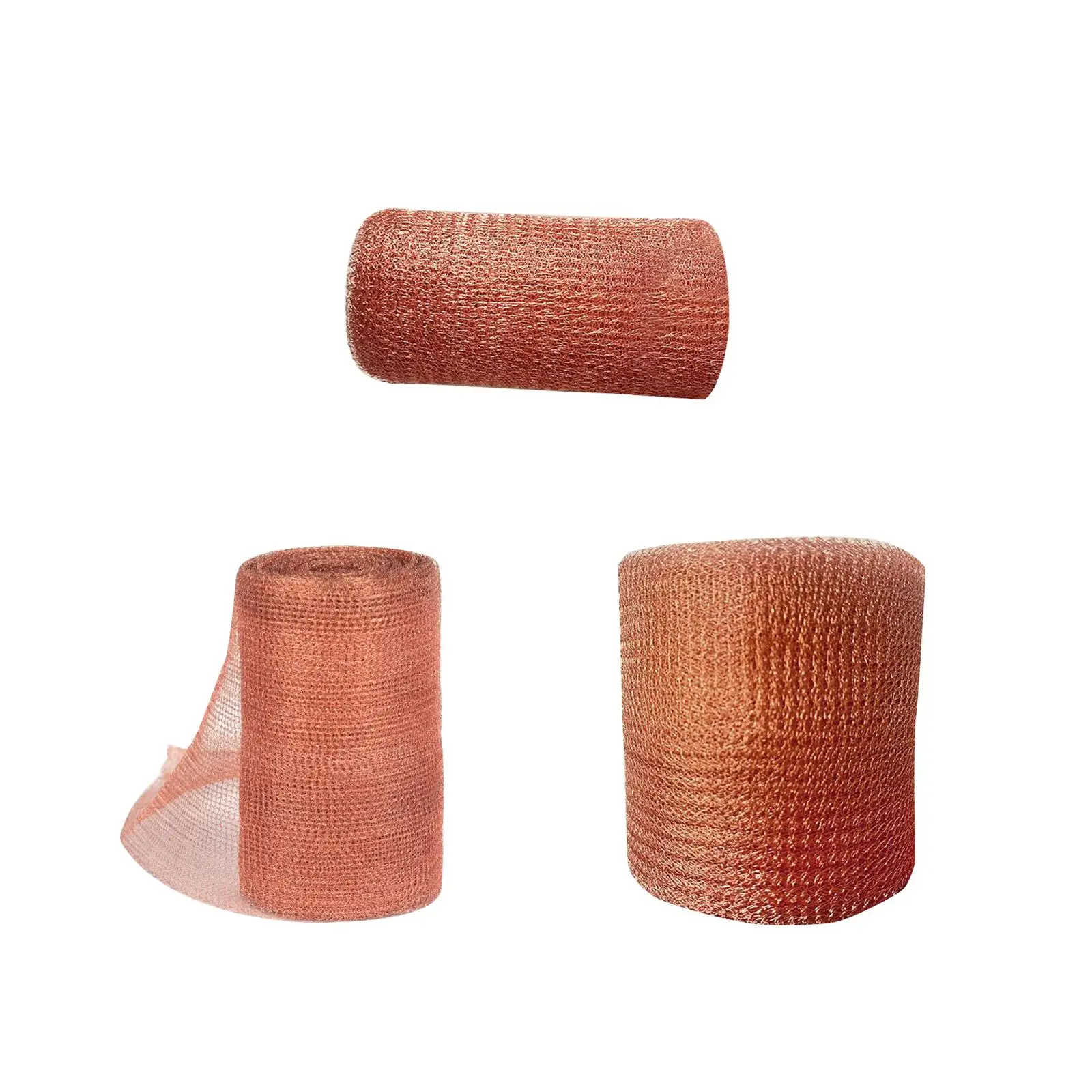 Copper Wire Mesh Copper Fill Fabric Easy to Use DIY Hole Filler Sturdy Copper Mesh Screen for Distillation Agriculture Gardening