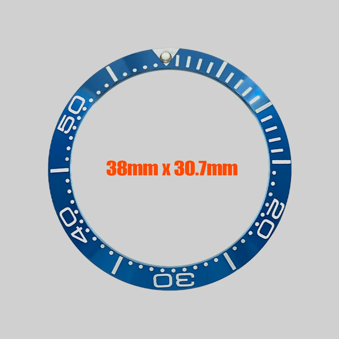 Inserção de moldura de cerâmica seamaster personalizada, adequada para sub srpd seamaster 300, caixa de relógio 38x30.7mm, moldura curvada, peças de anel de inserção