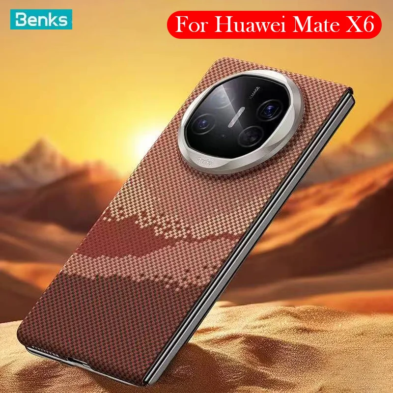 

Benks Carbon Fibre Case For Huawei Mate X6 Kevlar Wireless Charging Back Cover Case for HUAWEI MATE X6