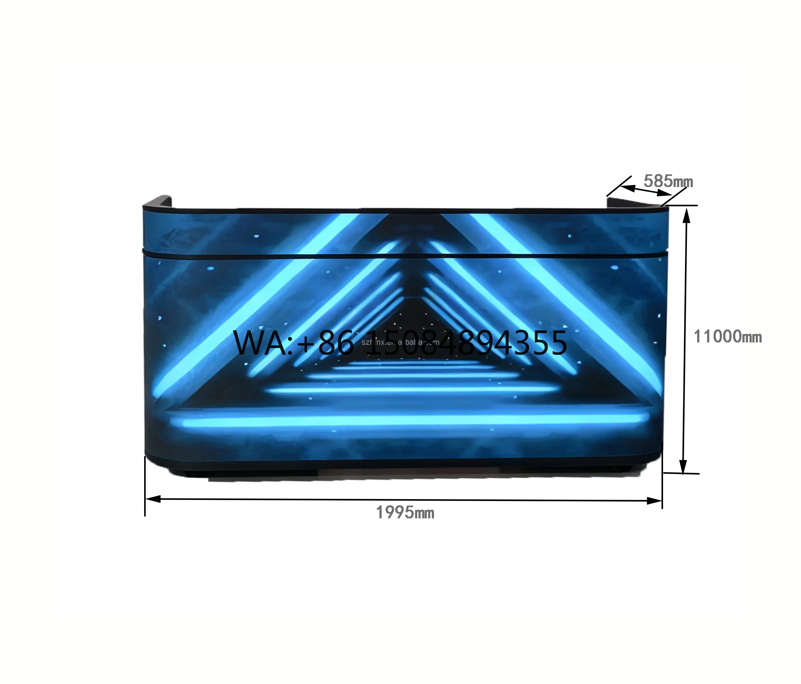 DJ Booth LED Display for Music Festivals Indoor P1.25-P2.5 Full Color Front Desk Led Screen