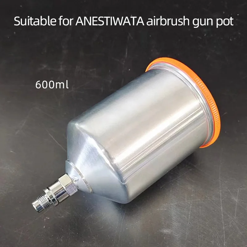 Para ANEST Iwata Pistola De Pulverização Pot Material De Liga De Alumínio 600ml Pistola De Pintura Do Carro Em Pot Gun Cup