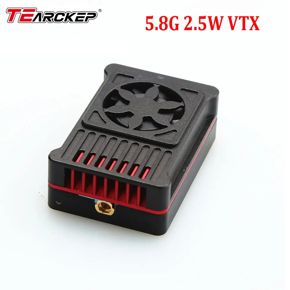 TEARCKEP 5.8G 2.5W 48CH 2-8S FPV VTX Six-Switch Transmitting Power Built-in Microphone Video Transmitter for RC Long Range Drone