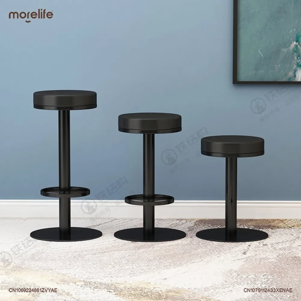 Sillas de Bar nórdicas modernas y minimalistas para el hogar, silla giratoria de ligera elevación, taburete de mostrador para cafeterías comerciales de lujo, nuevo