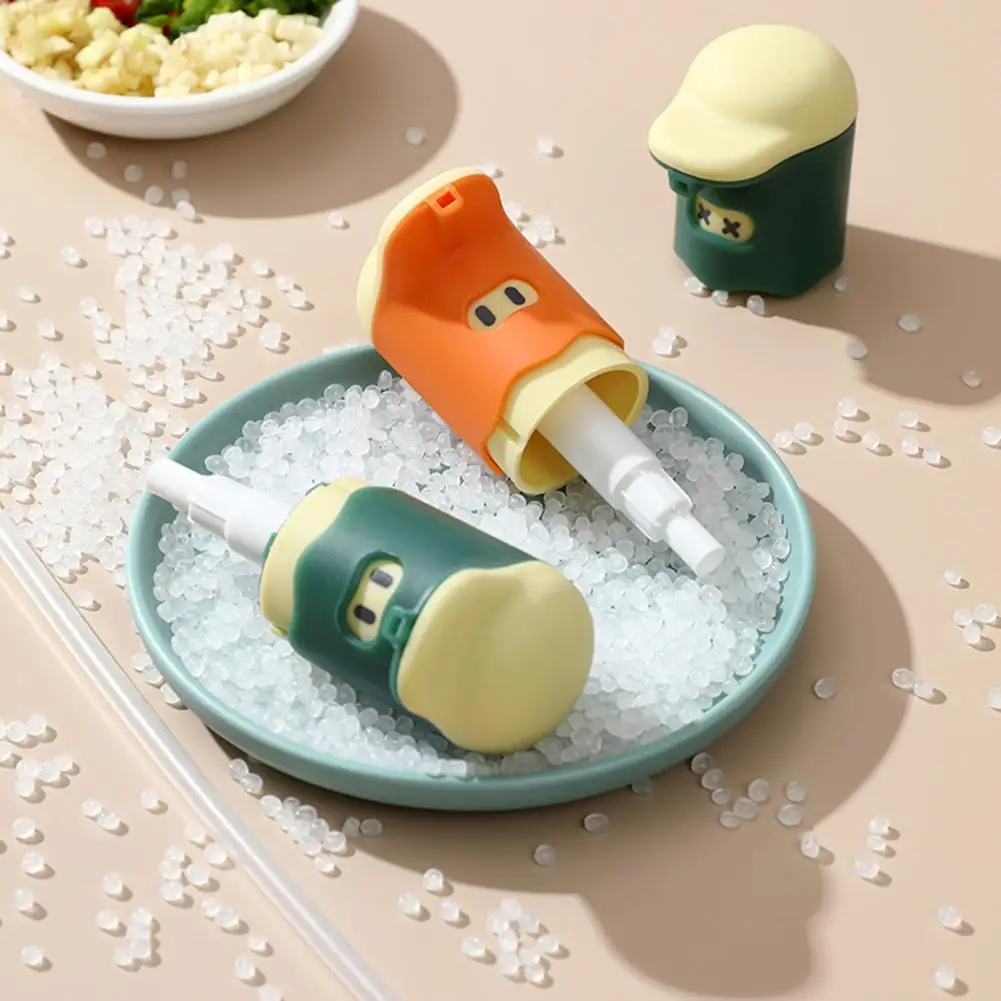 1 Set Tomato Oyster Sauce Dispenser Pump Universal Precise Quantification Cartoon Tightly Seal Dispenser Pump Kitchen Gadget