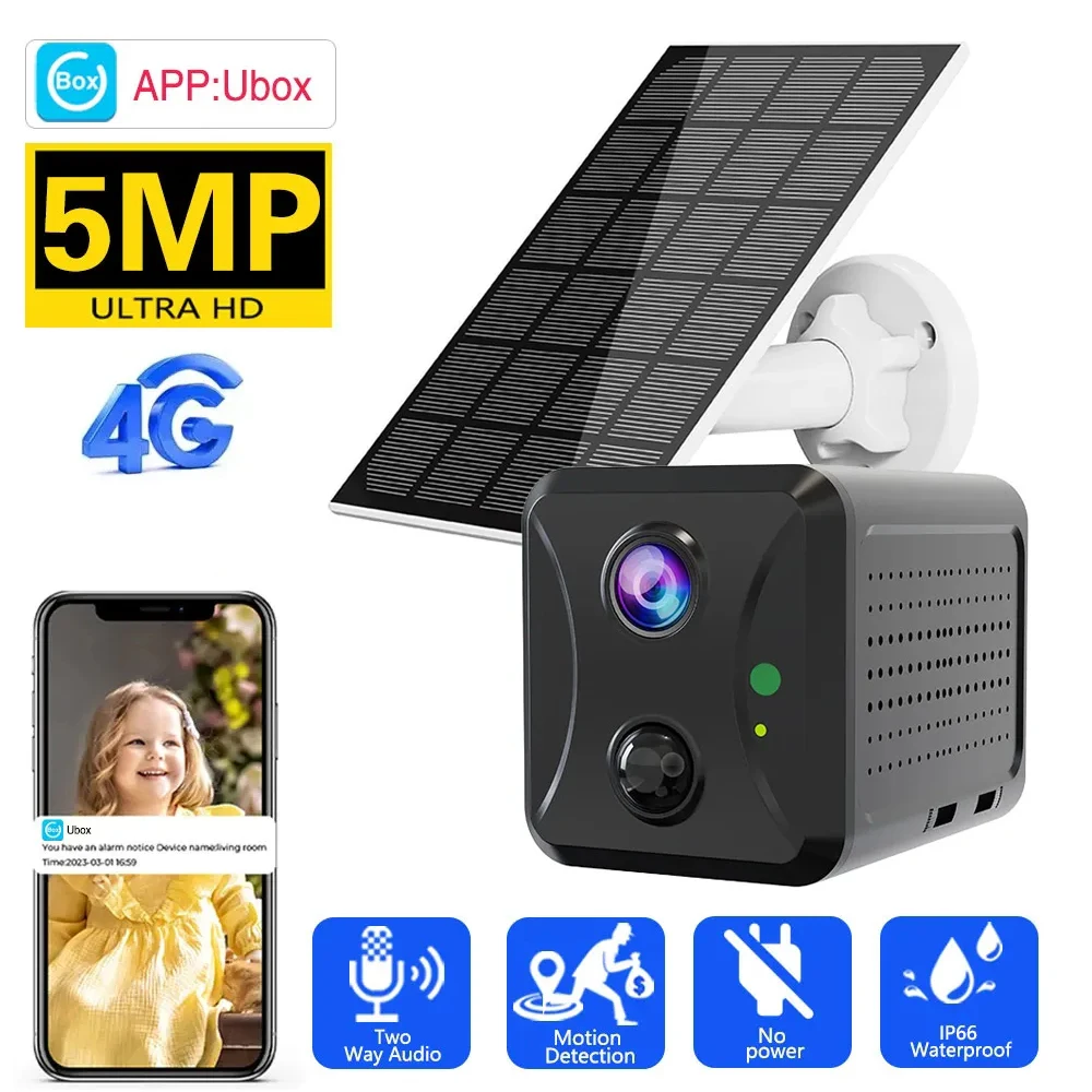 5MP Mini Camera 4G SIM Card WiFi Camera Human Motion Detection Night Vision Security CCTV Surveillance Camcorder Video Recorder