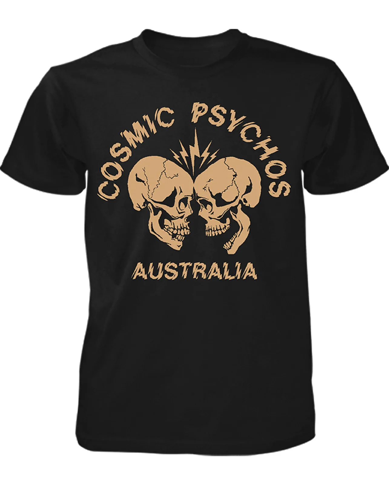 Cosmic Psychos band rock black T shirt short sleeve S 5Xl