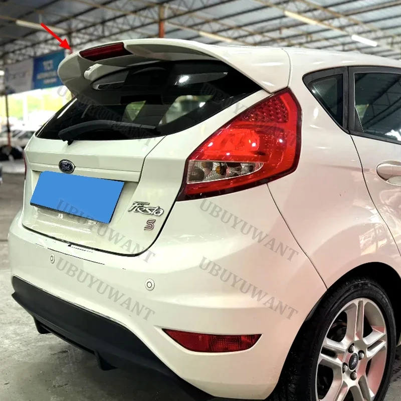 For Ford Fiesta MK6 MK7 2008-2017 ABS Spoiler Car Tail Trunk Spoiler Rear Wing Tail Wing Decoration view 6