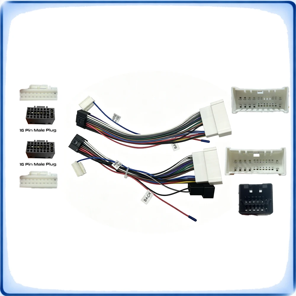 Car Radio Power Wiring Harness for Hyundai Sonata NF Low Model Lingxiang with Amplifier Cable Adapter Only