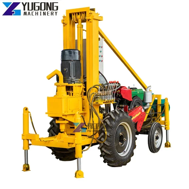 Water Well Drill Machine Hydraulic Water Well Drill Rig Portable Diesel Mounted Water Well Drilling Rig Machine