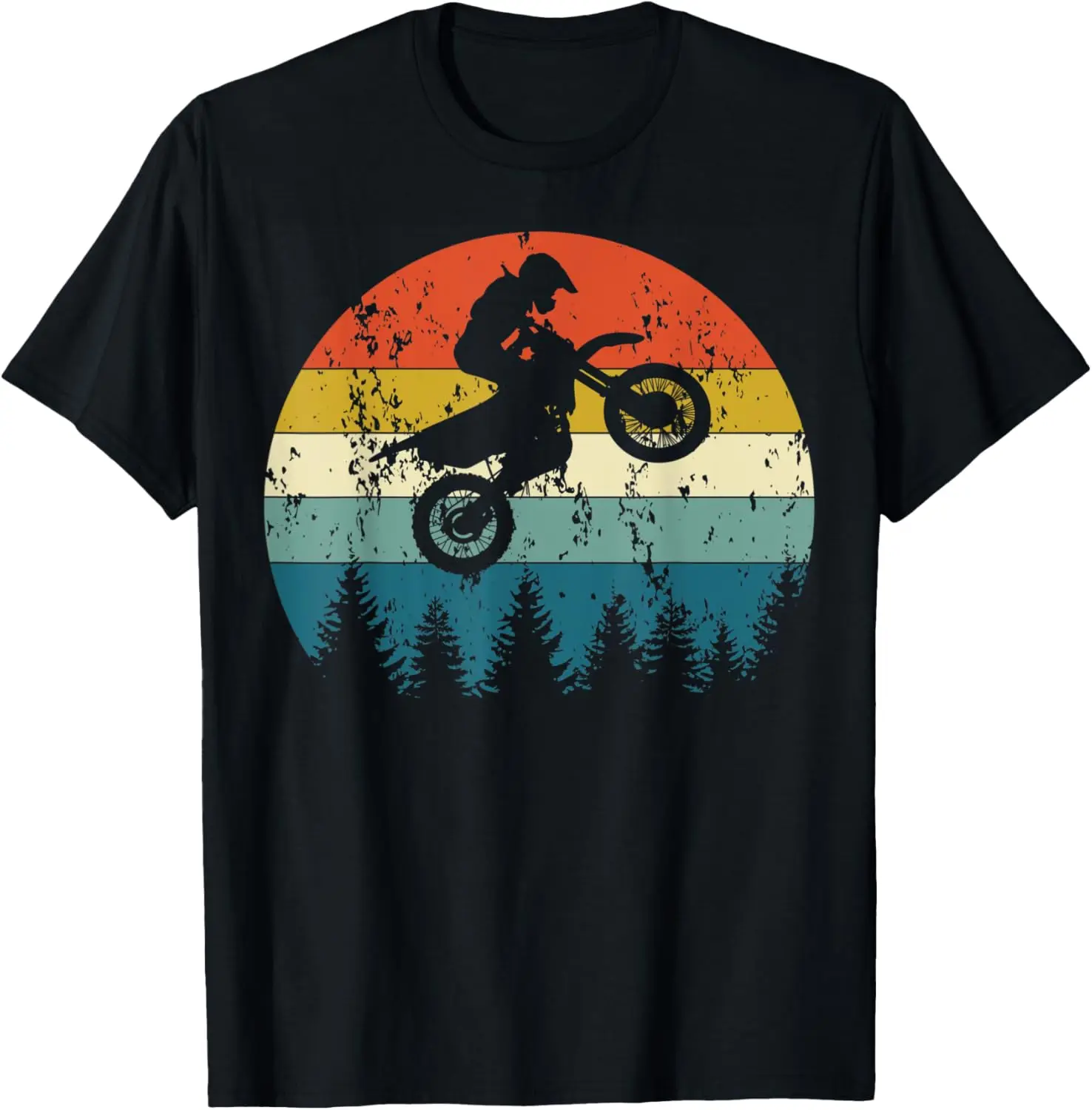 

Dirt Bike Motocross Motorcycle Vintage Retro Grunge Style T-Shirt Motorcycle