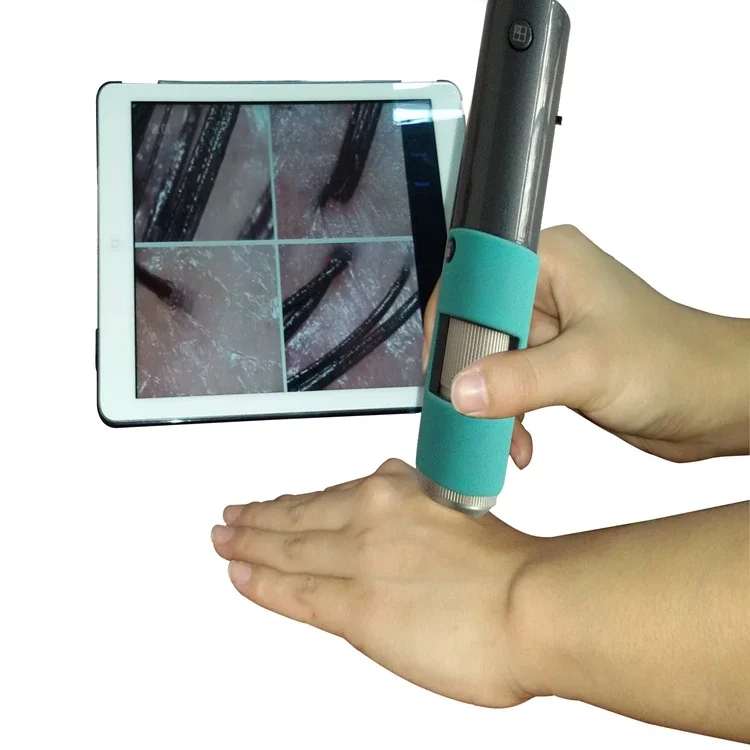 Portable 600x Wifi Digital Microscope With Wireless Hair Detector And analyzer