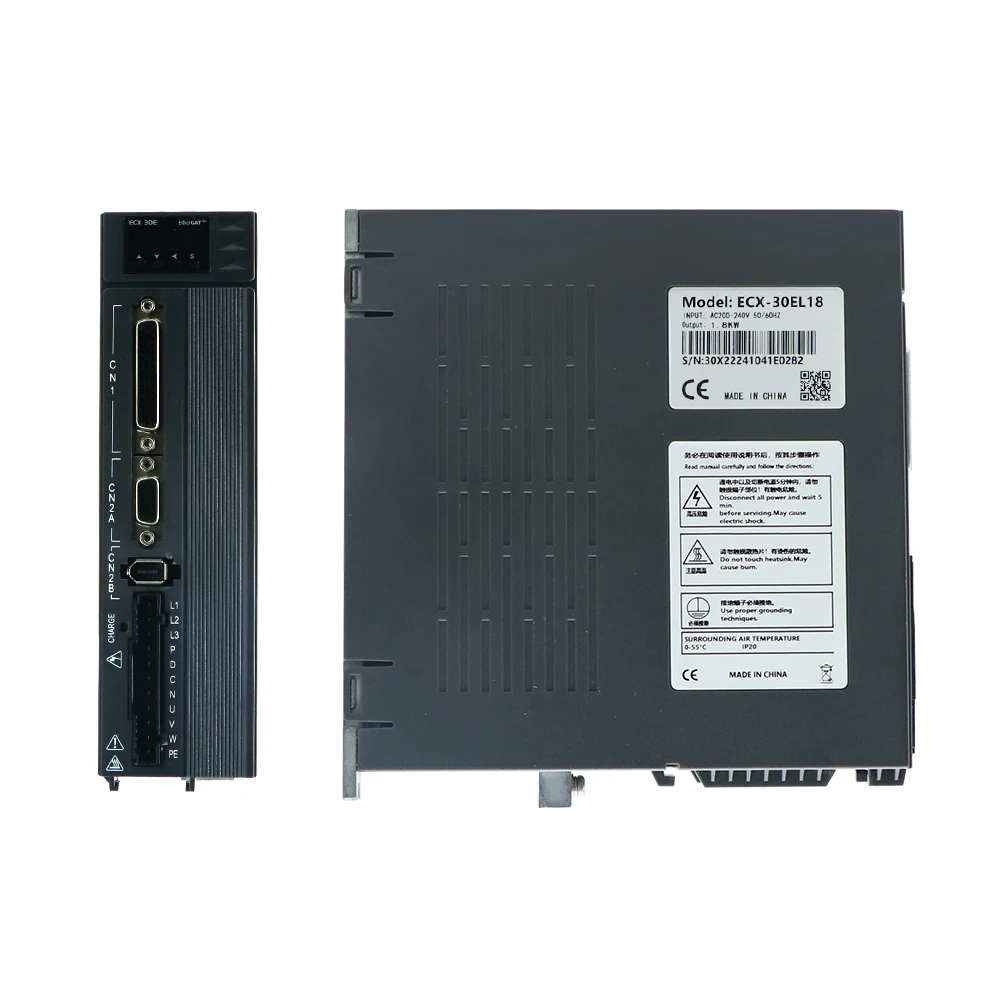 HLTNC Hoge Kwaliteit 110ASG-M06030 ECX-30EL ECAT 3000 W 5.73NM 3000 RPM As Diameter 19mm 6.8A 220 v Servomotor Set voor CNC ROUTER