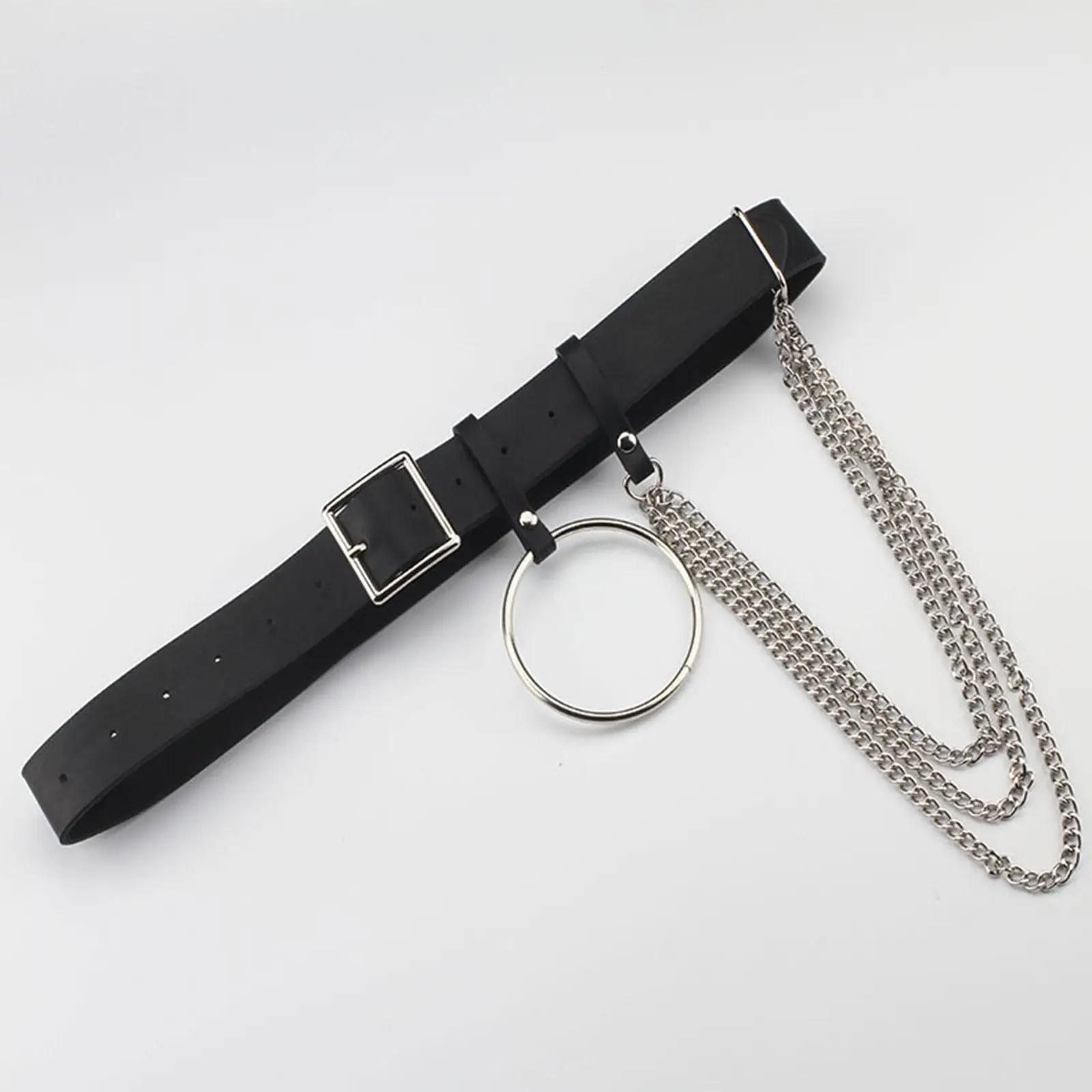 حزام سلسلة معدنية للنساء والفتيات من جلد البولي يوريثان مجوهرات للجسم عتيقة