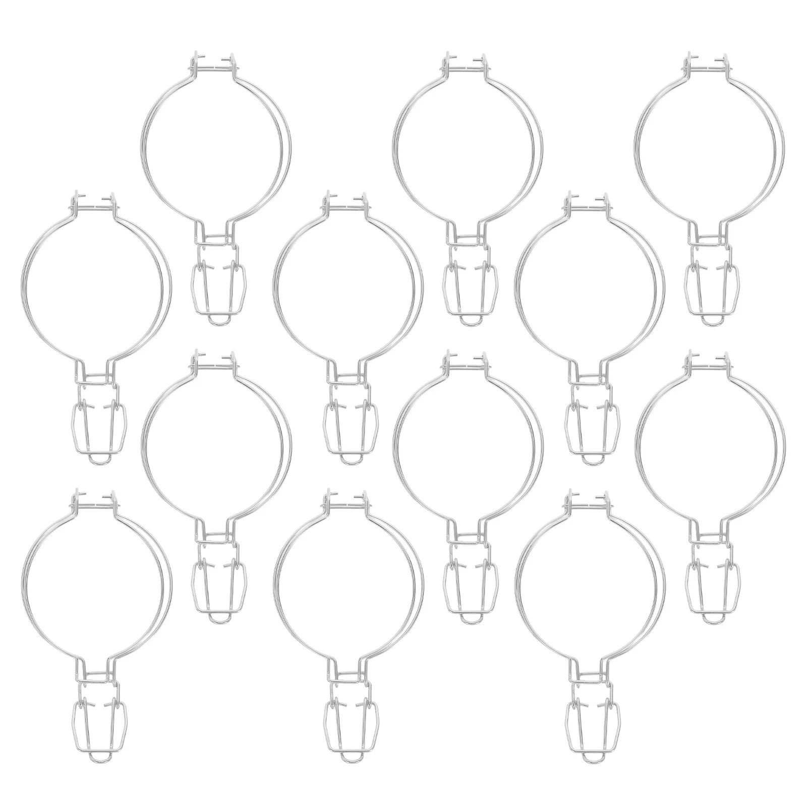 

12Pcs Stainless Steel Snap Clasps Lid Sealing Clip Leak-Proof Glass Container Fastening Buckle Canning Jar Seal
