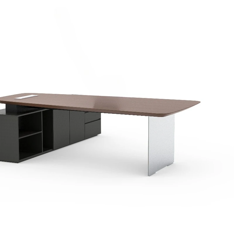 

Modern simple and durable solid wood panel executive desk meeting room business conference table